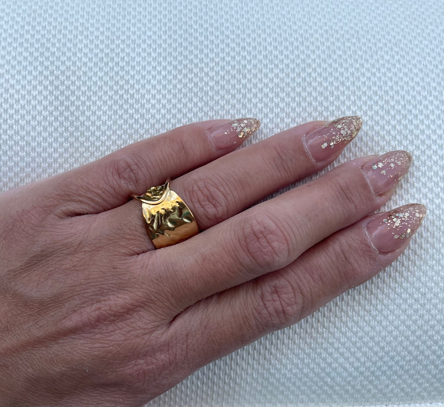 Trendy Gold Color Stainless Steel Ring for Women Bohemian Shell Starfish Conch Flower Butterfly Heart Ring Party Jewelry Gift