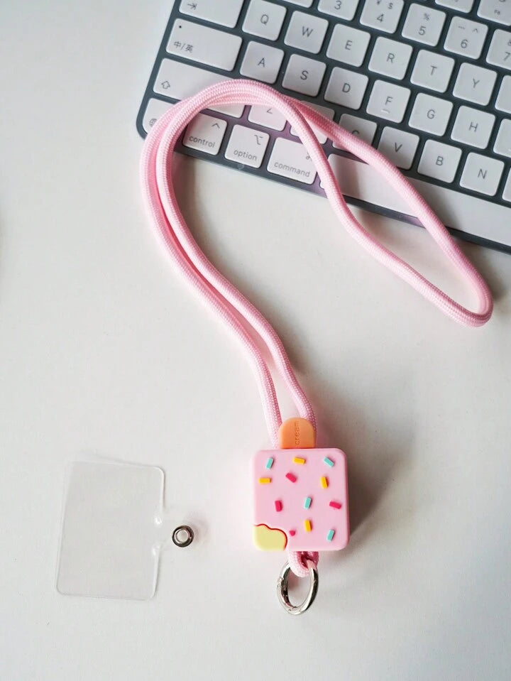 Mobile Phone Lanyard Cartoom Cartoon Pendant Kawaii Anime Figure Phone Case Rope KeyChain