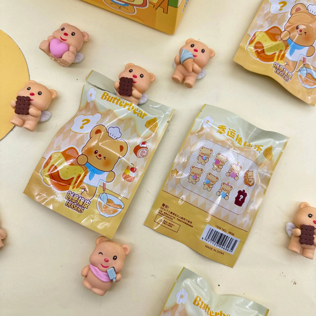 Butterbear Surprise Eraser – Mystery Collectible Eraser