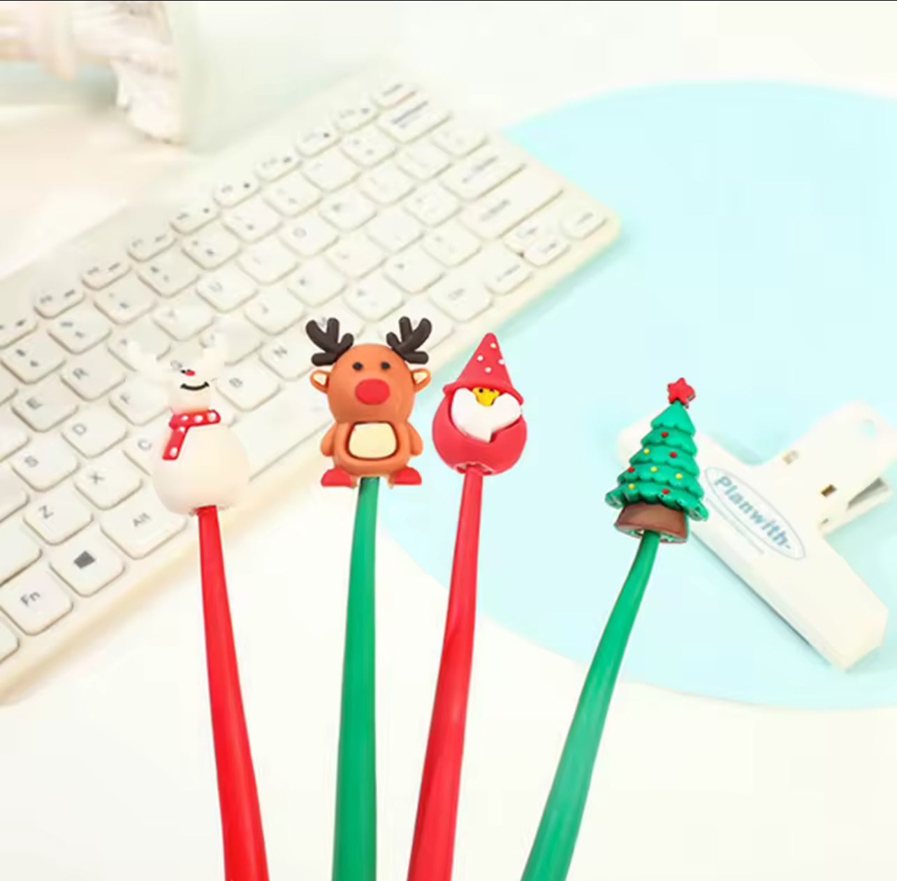 Cartoon Gel Pen Children Elk Snowman Santa Claus Party Gifts Christmas Gifts School Prizes New Year Present