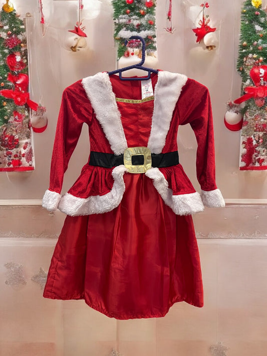 Santa Dress For Girls Christmas New Year Costume - 5 Years