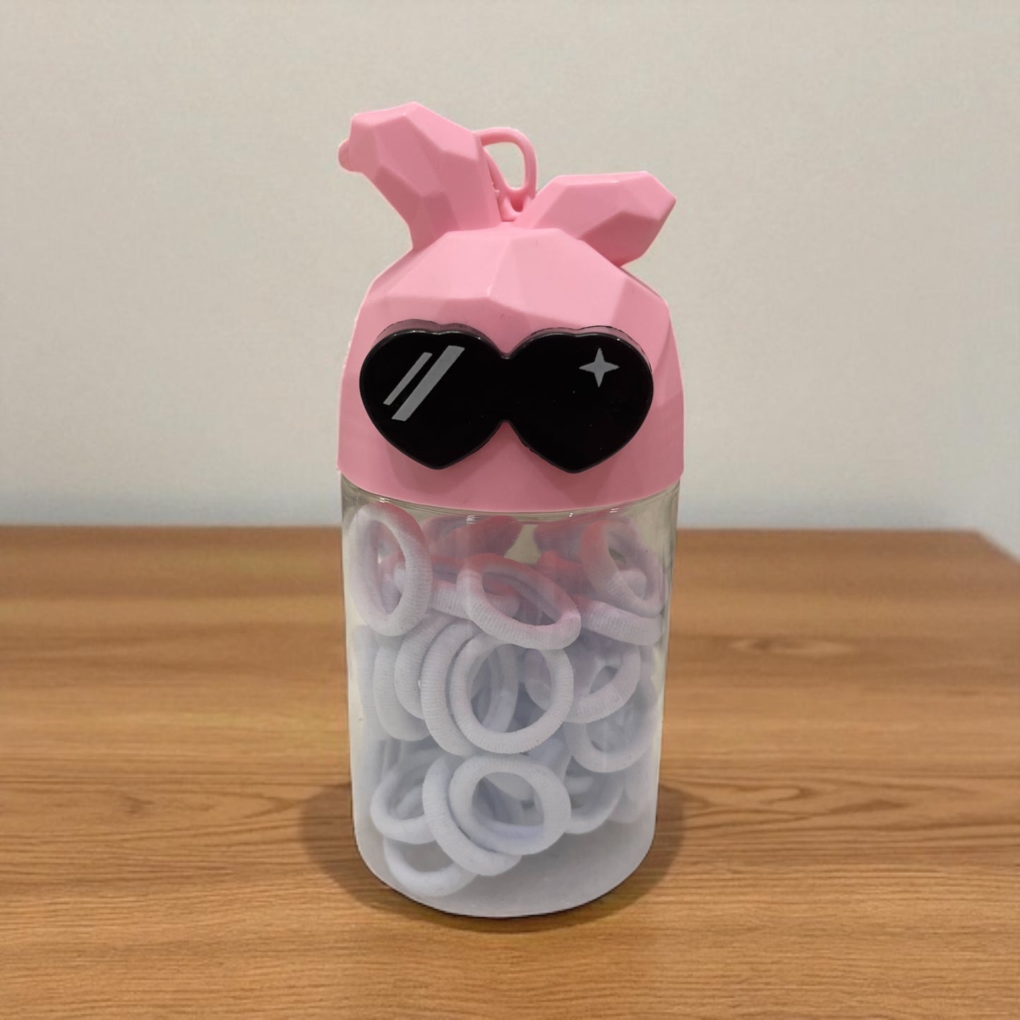 Back to school Cartoon Canned white elastic Band Hair Tie for Kids Strong Pull Continuous Thickened Little Girl's Braid Accessories Sweet