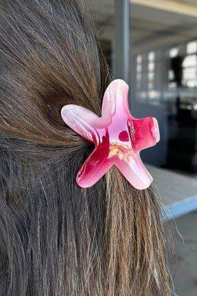 2025 New Hawaii Plumeria Hair Claw Clips Non-slip trending starfish r Hair Clip for Thick Thin Hair Strong Hold Hair Claws Hair