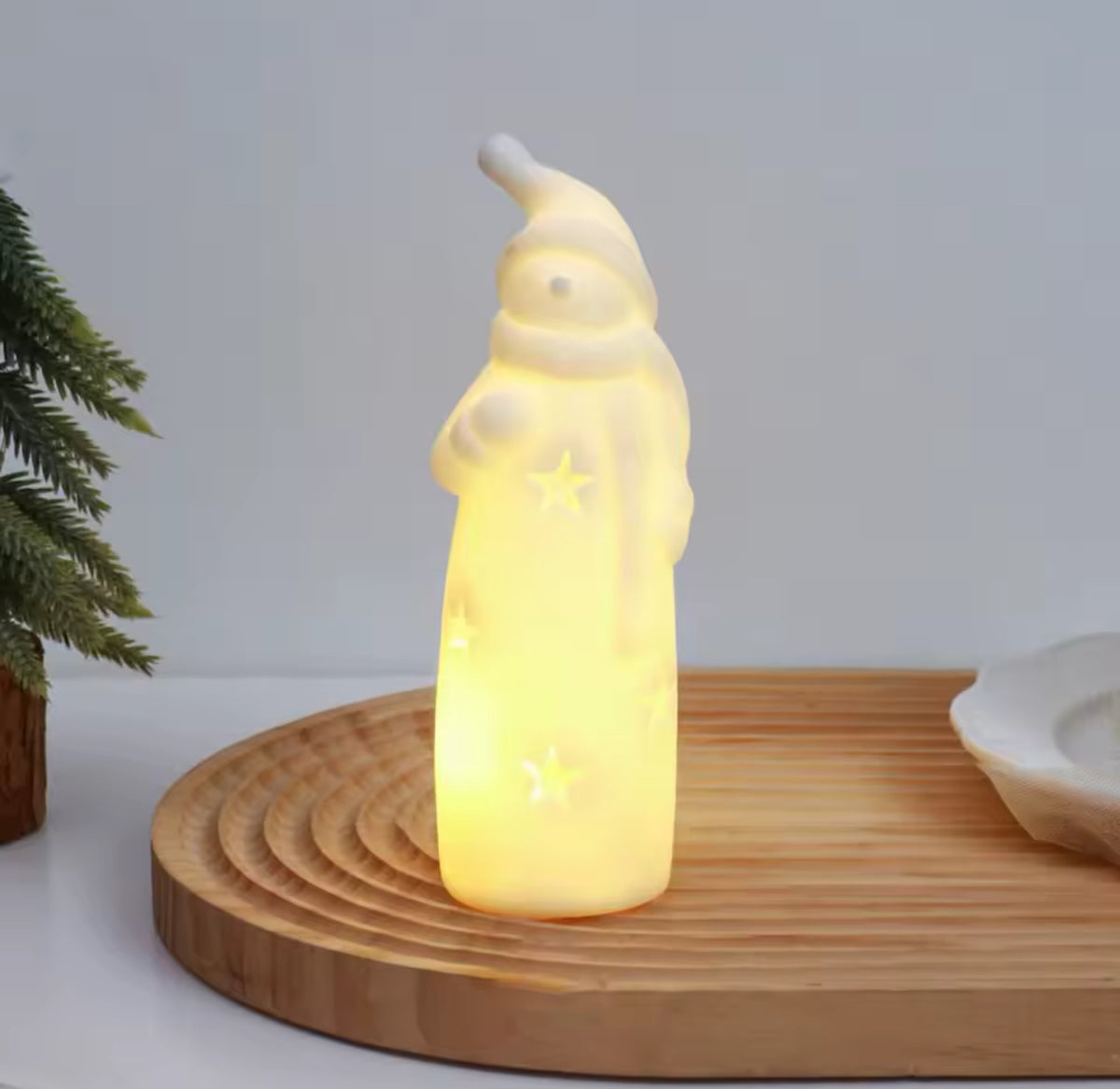 1Pc Modern Led Christmas Light Festive Led Christmas Light Santa Claus Snowman Gnome Night Light Table Decor Flameless for Bedroom