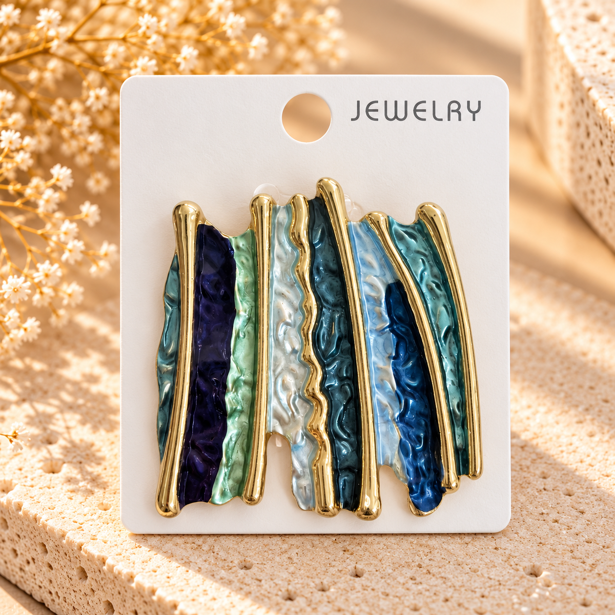 Elegant Statement Brooches & Pins – Gold-Tone Designs with Artistic Details