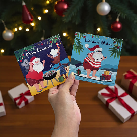 Christmas Cards Square Australiana 12 Pack