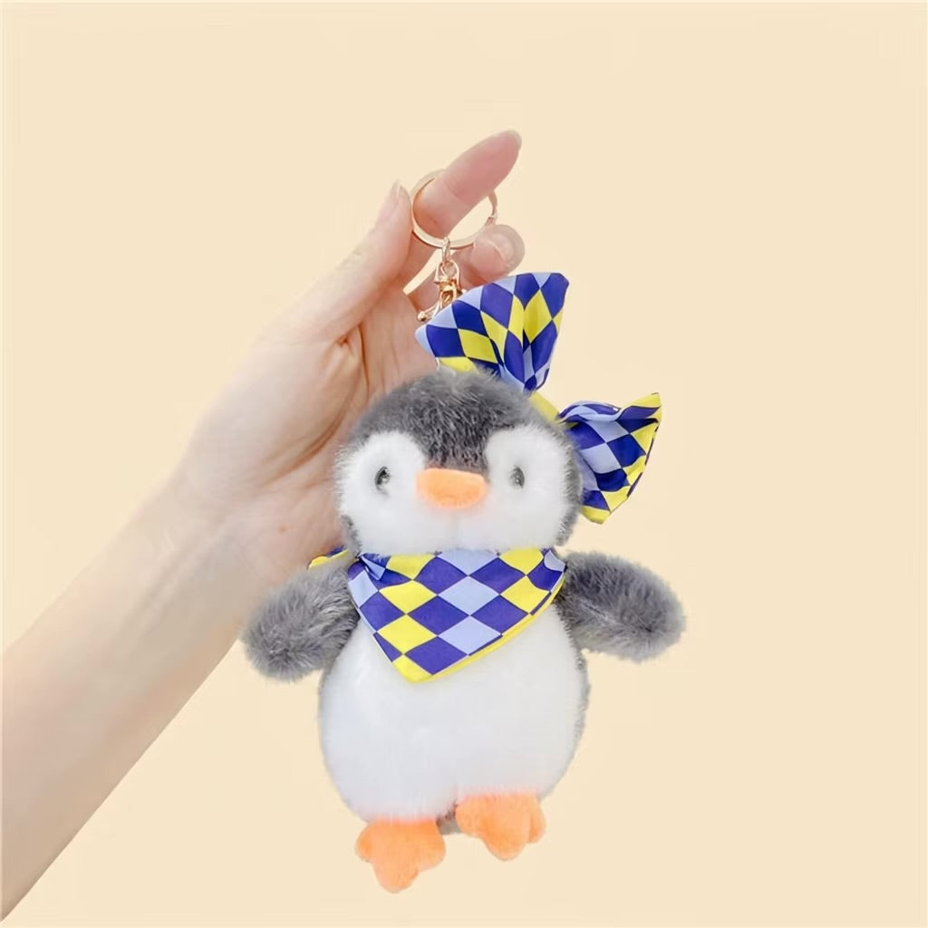 Cute Plush Keychain – Penguin & Bunny Styles | Soft Bag Charm