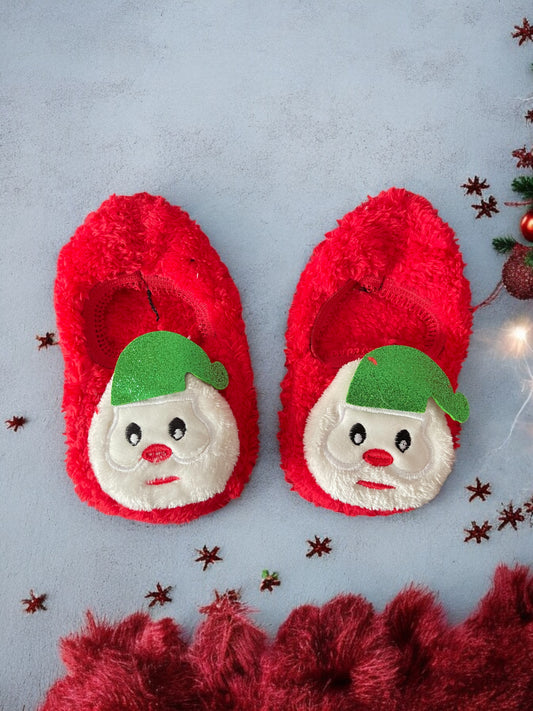 Kids Christmas Santa Winter Socks Slippers