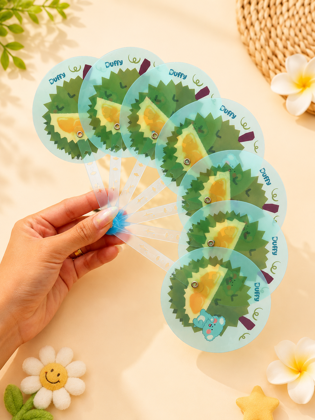 Cute Fruit & Bear Folding Hand Fan for Kids – 6 Fun Designs