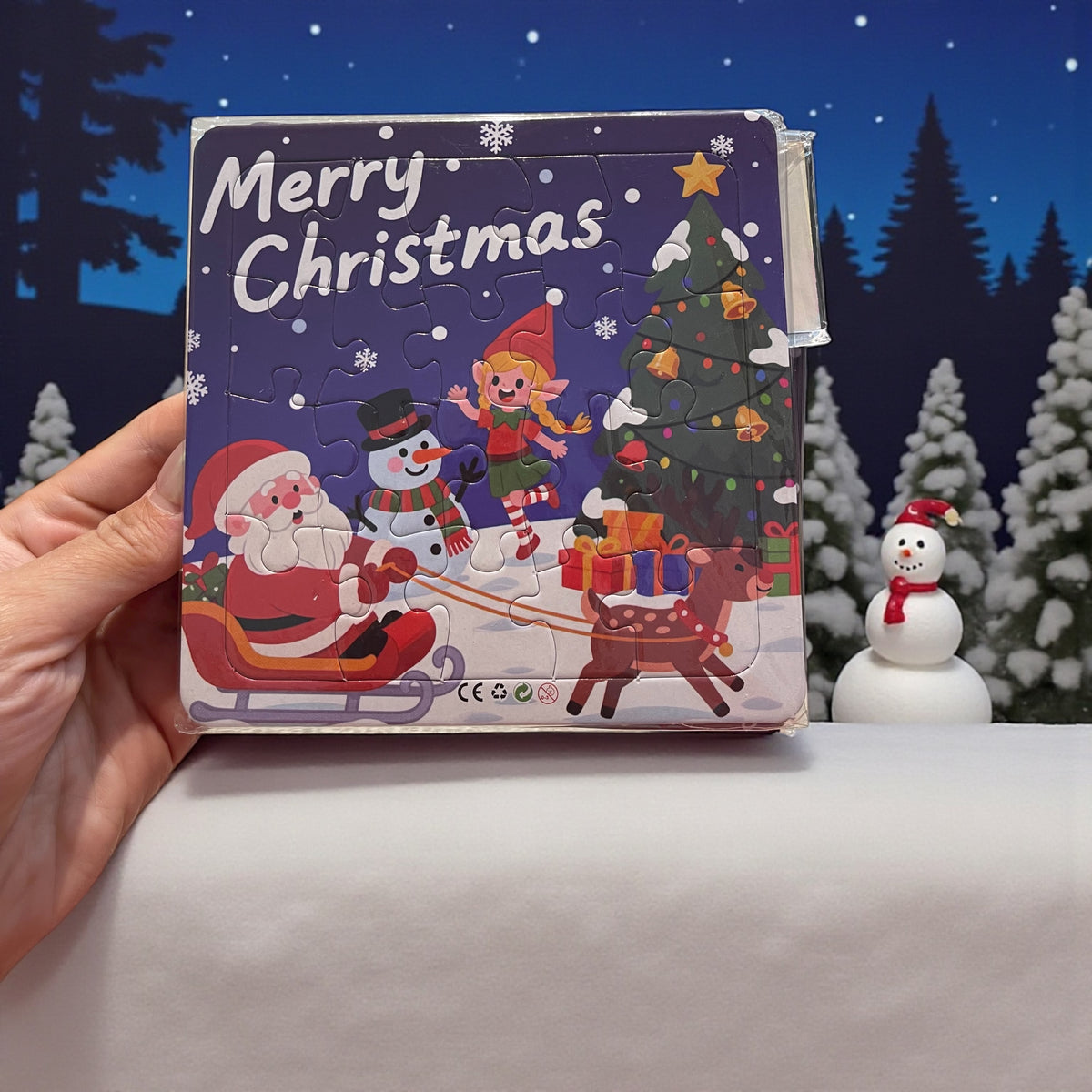 3Pcs Christmas Theme Cartoon Puzzle