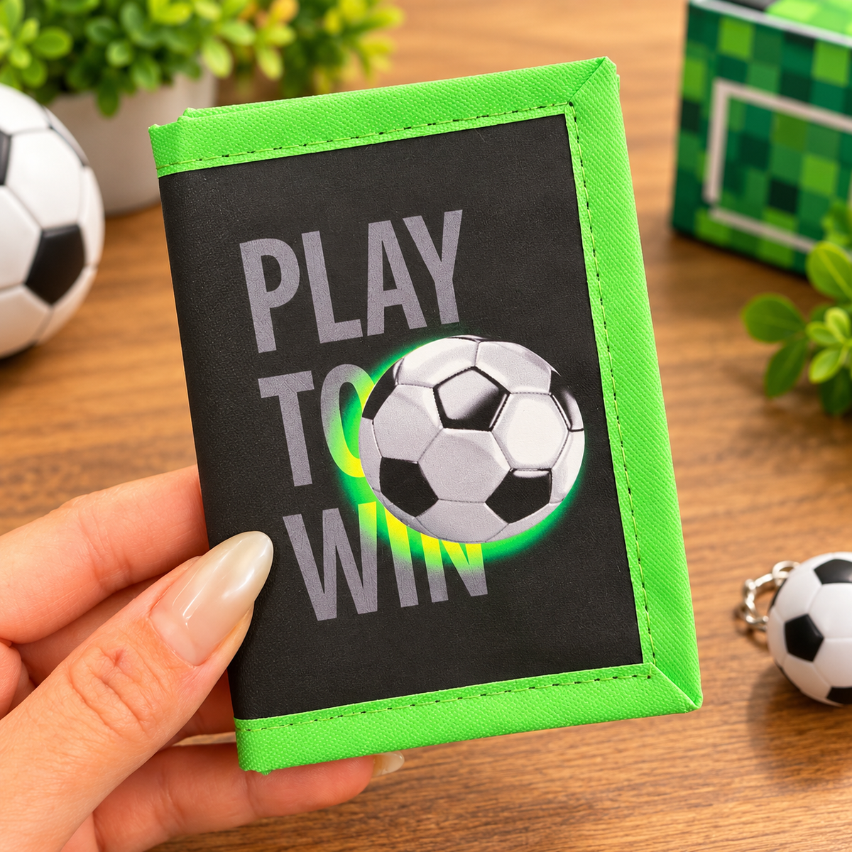 Kids’ Gaming & Sports Wallet – Fun Printed Tri-Fold Wallet