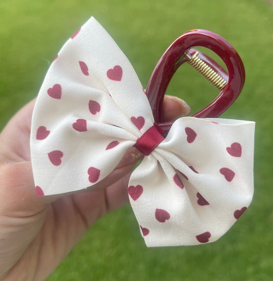 Large Bow Hair Claw Clip