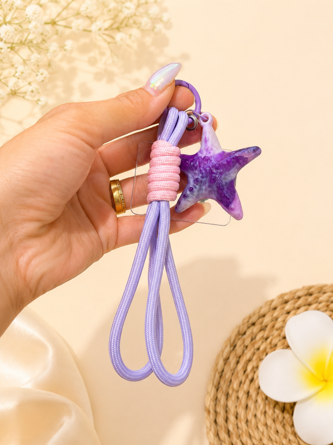 Ocean Starfish Mobile Lanyard Charm