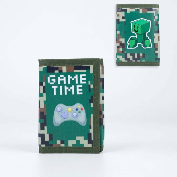 Kids’ Gaming & Sports Wallet – Fun Printed Tri-Fold Wallet