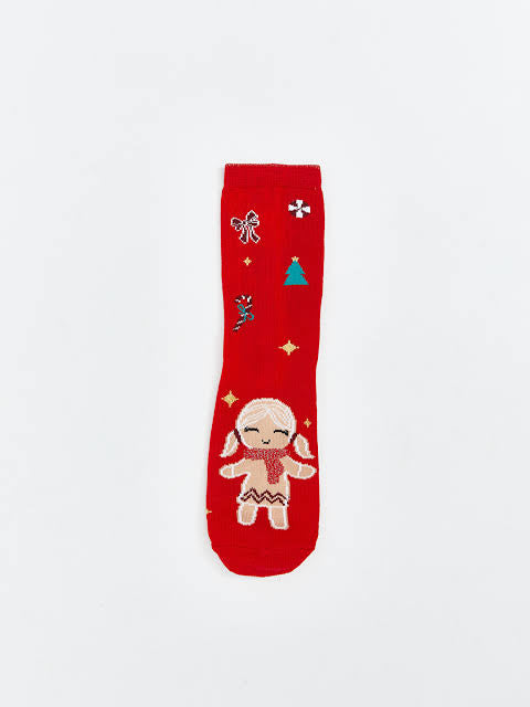 LC Waikiki Girls’ Christmas-Themed Ankle Socks – 3-Pack