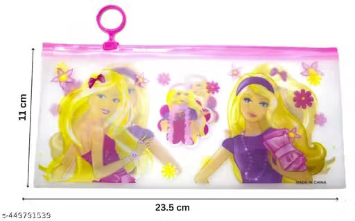 Barbie CHARACTER TRANSPARENT PENCIL POUCH FOR KIDS