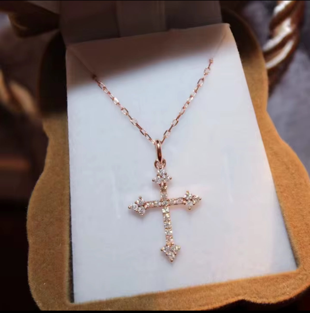 New Fashion Zircon Crystal Cross without Chain For Women Ladies Wedding Jewelry Female