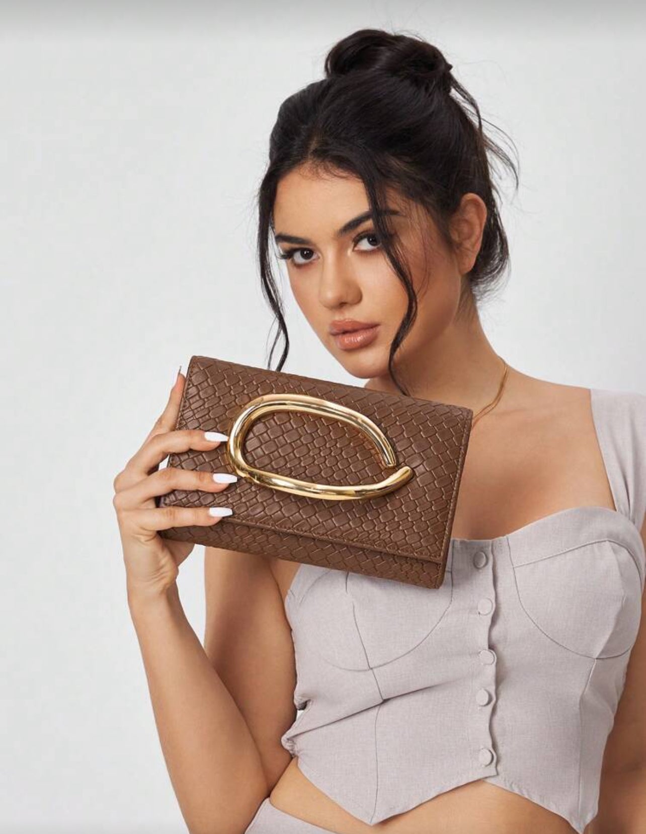 SHEIN SXY Ladies, Women Clutchs, Flap Bags, Crossbody Bags, Fashionable, Elegant, Simple, Personalized, Versatile, Classic, Woven