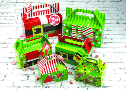 Christmas Cookie gift box Kit or Munchkin Doughnut box kit + Gift Tags