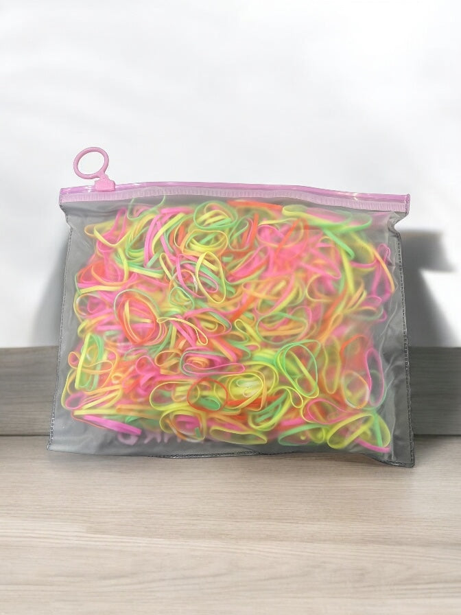 Fashion Hair Bands Colorful Disposable Hair Ties, Pack Girl Colorful Fashion Disposable Rubber Band Elastic Hair Band