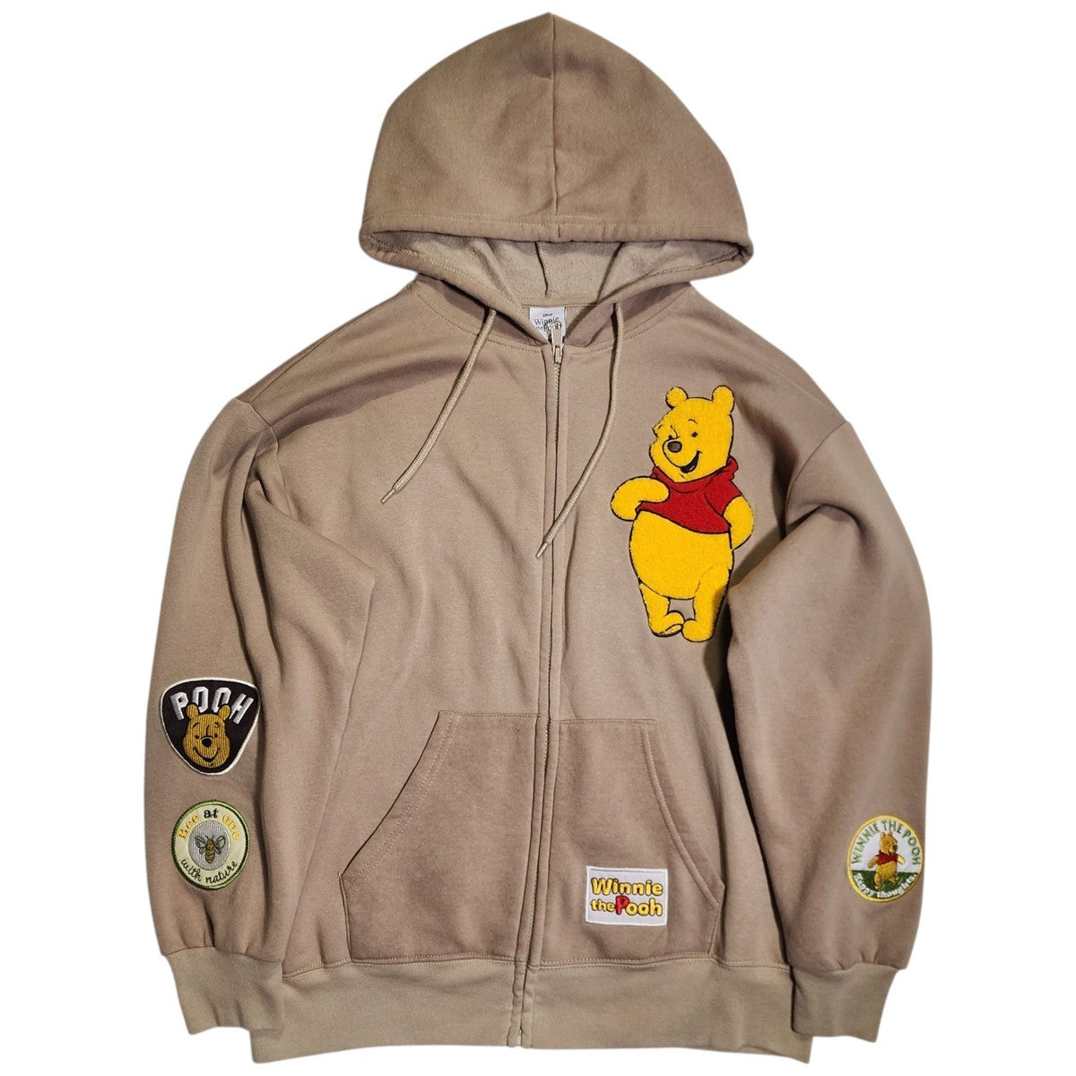Original Disney Winnie the Pooh Zip-Up Hoodie – Sand