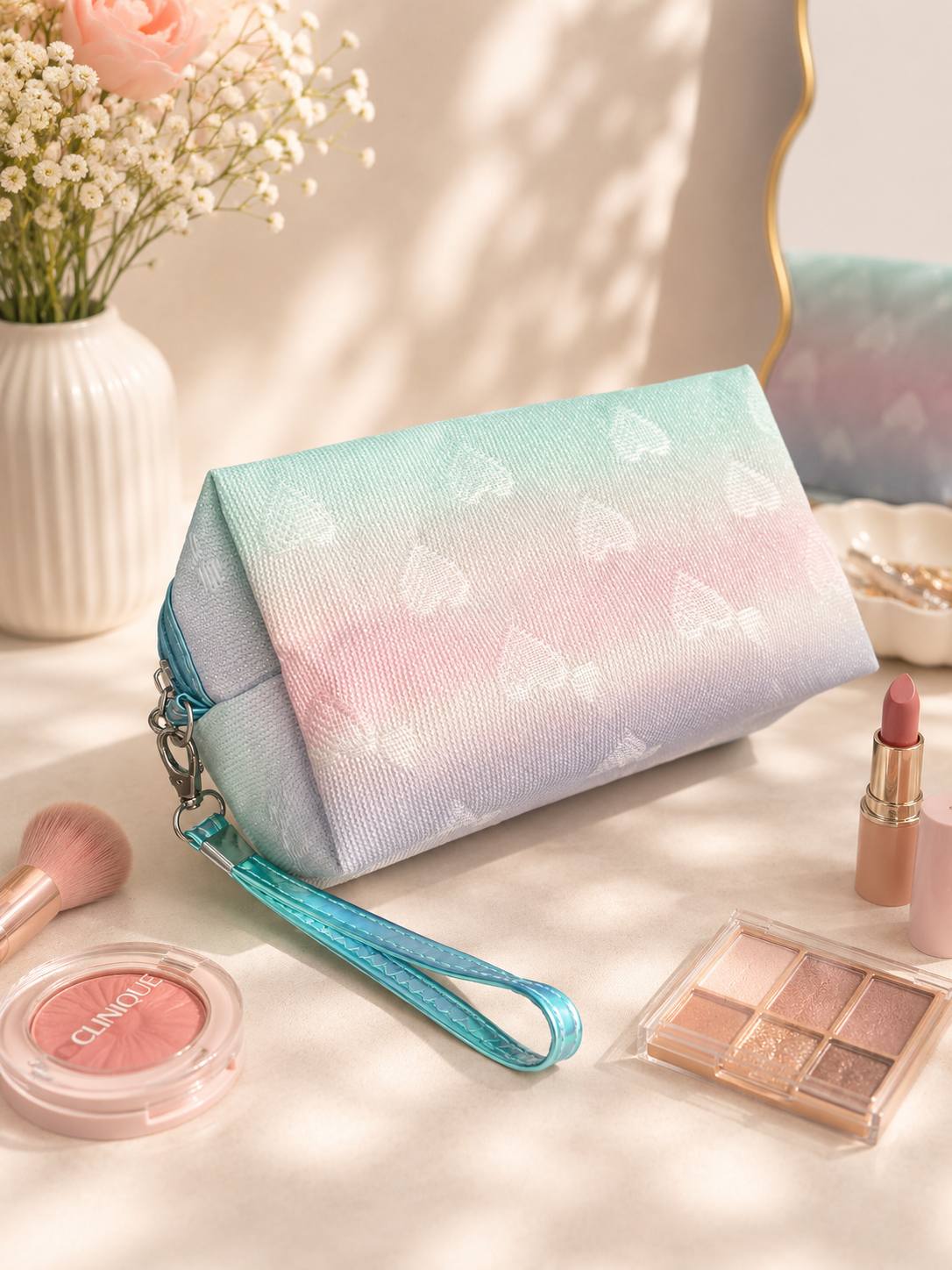 Pastel Pearl Makeup Pouch