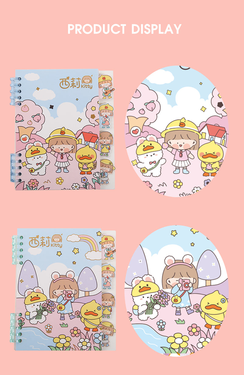 Beifa Brand NJF0009 64 Pages A5 Loose-leaf Book Writing Pads Notebooks for Students