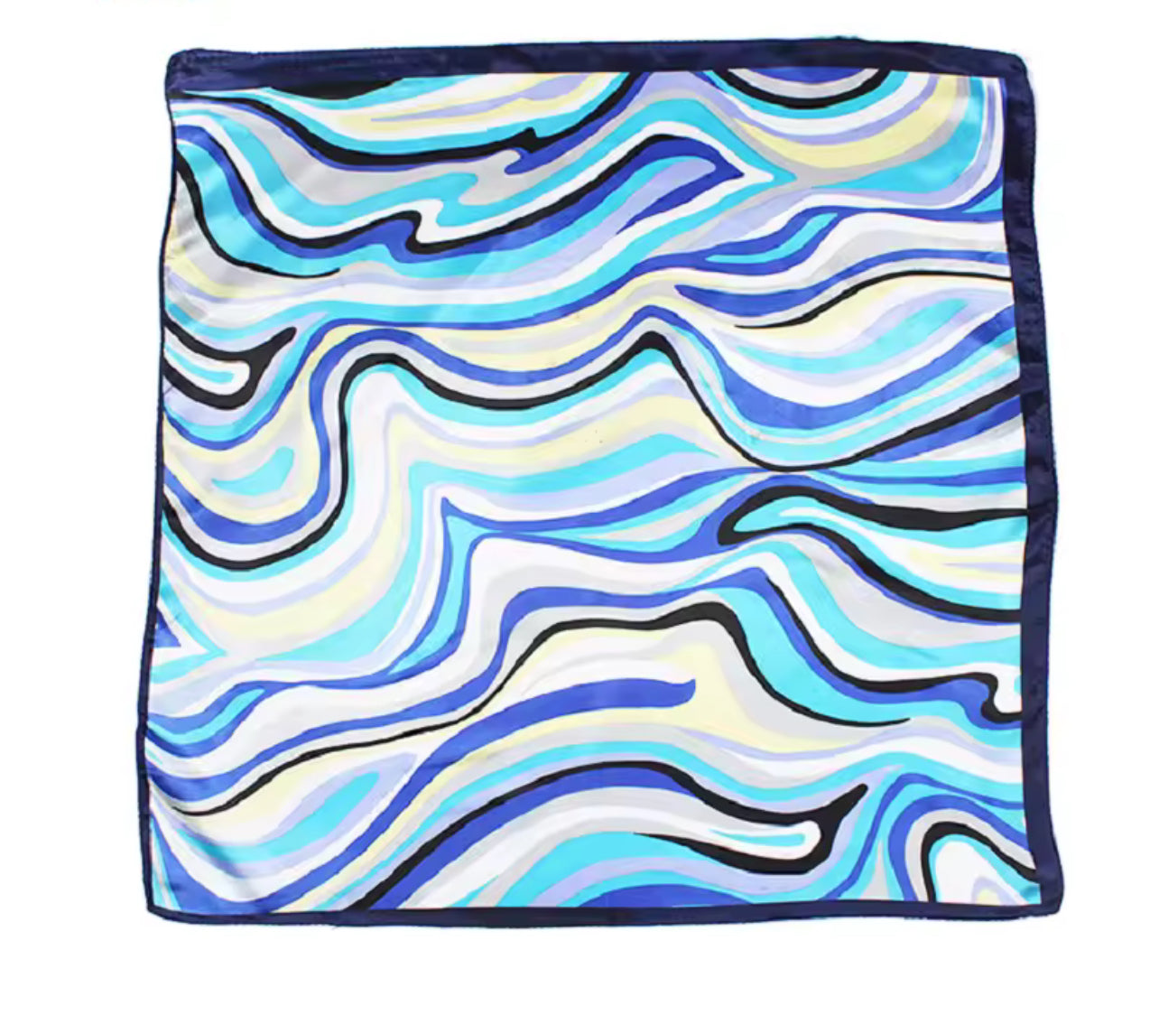 Women’s Satin Square Scarf – 50×50 cm – Assorted Elegant Styles