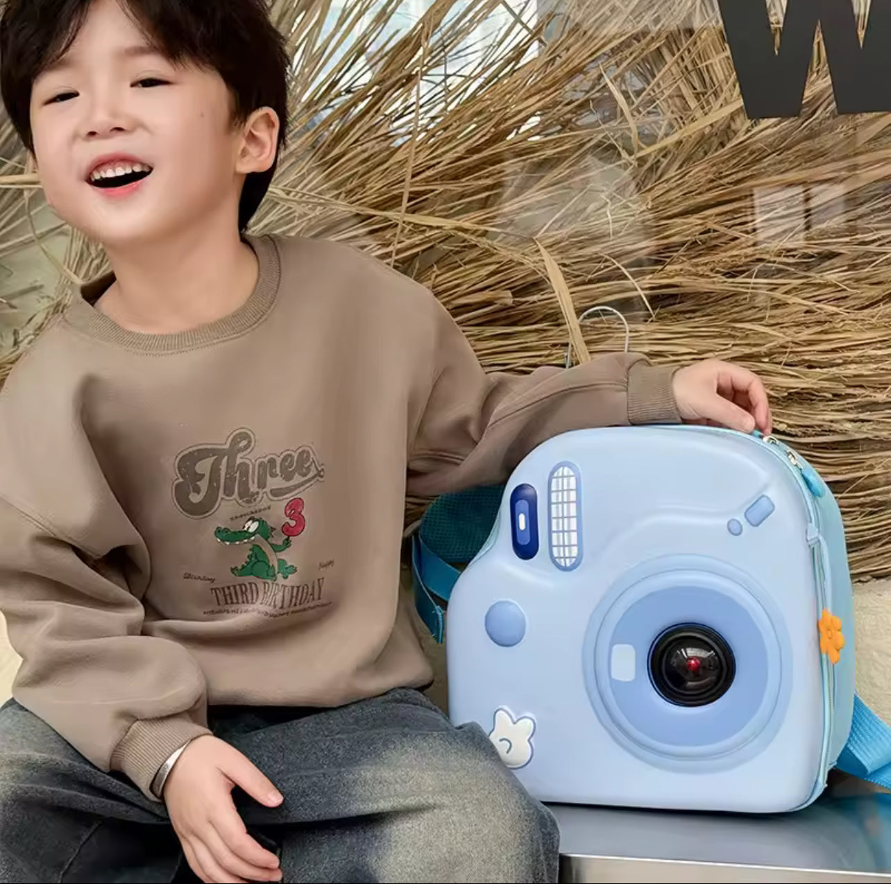 Children Camera Bag Kindergarten Backpack Eggshell Backpack Versatile Toddler Backpacks School Bag Cute Backpack