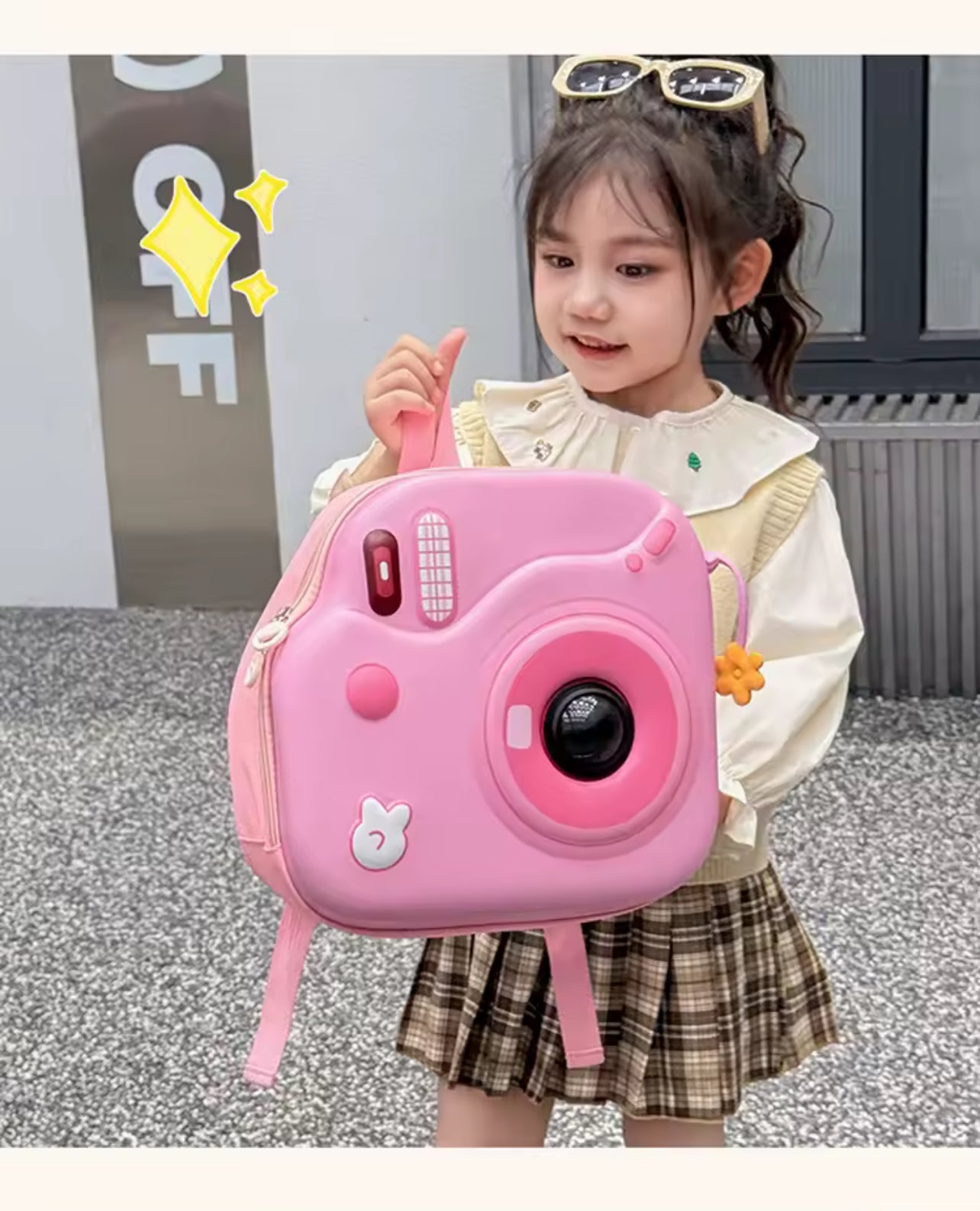 Children Camera Bag Kindergarten Backpack Eggshell Backpack Versatile Toddler Backpacks School Bag Cute Backpack