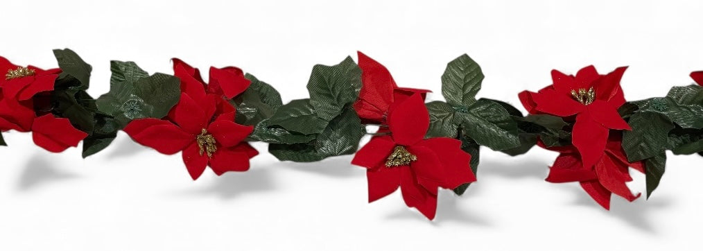 1Pcs Christmas Rattan Flower Garland Artificial Plastic Decoration DIY Wreath Xmas Tree Mantel Stair Handrail Festival Ornament