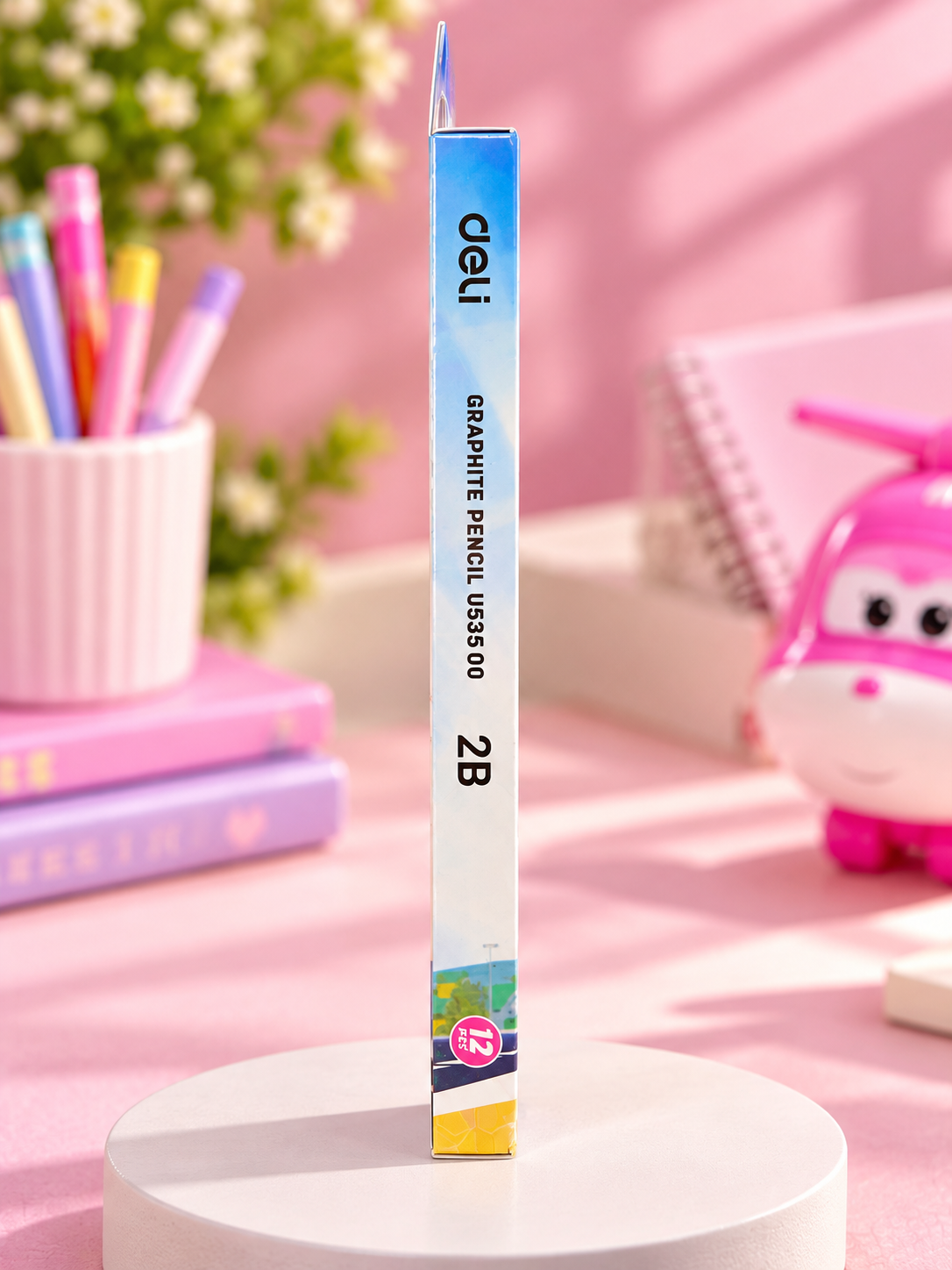Deli Super Wings Dizzy 2B Graphite Pencils – Pack of 12