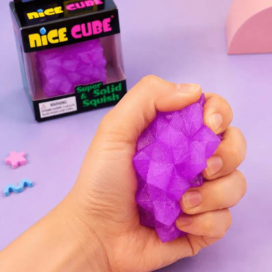 Super Solid Cube Squeeze Ball – Textured Sensory Stress & Fidget Toy