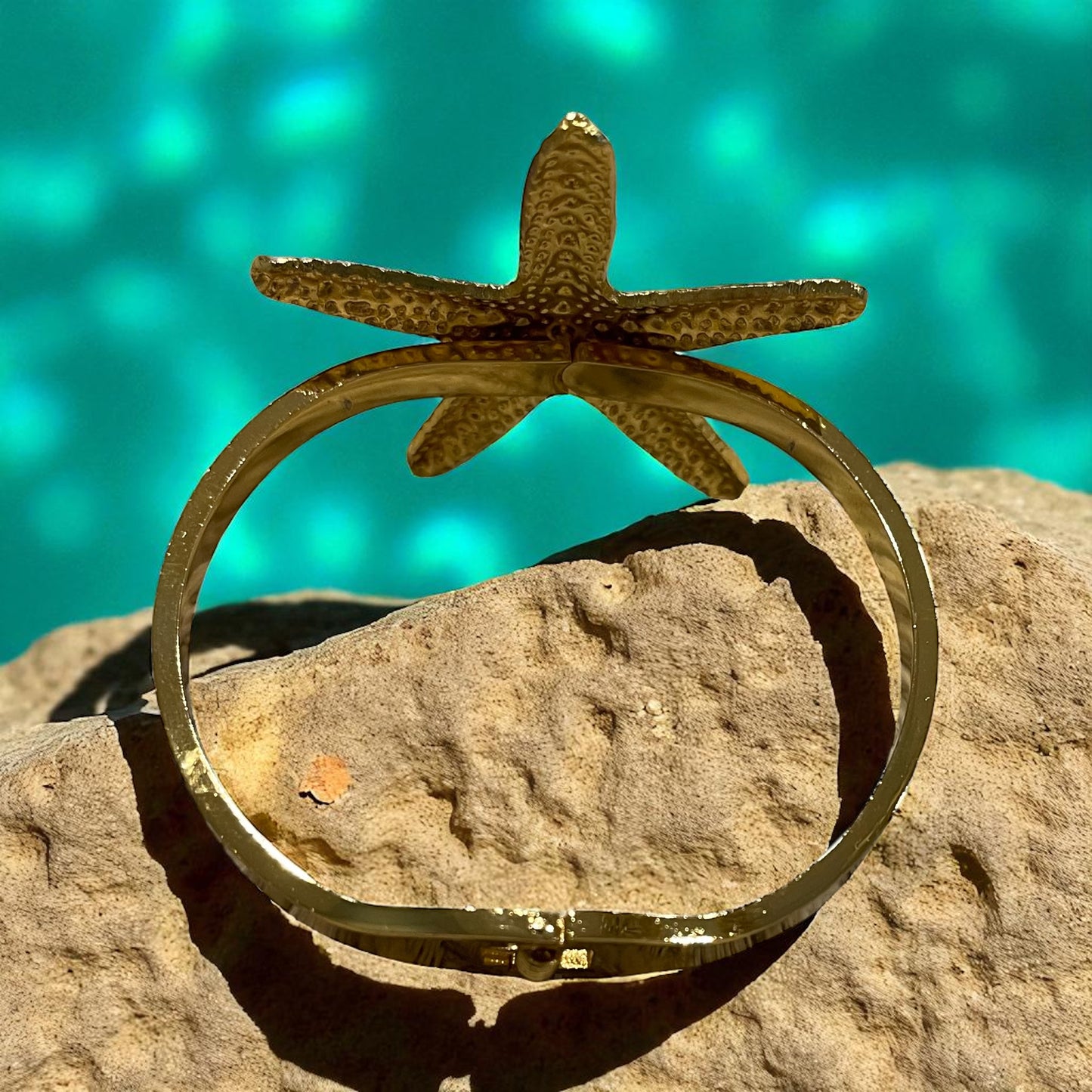 1 Pc Summer Vacation Sea Starfish Beach Stainless Steel Cuff Bangle Bracelet For Women