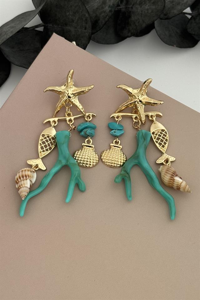 Ocean Treasure Statement Drop Earrings