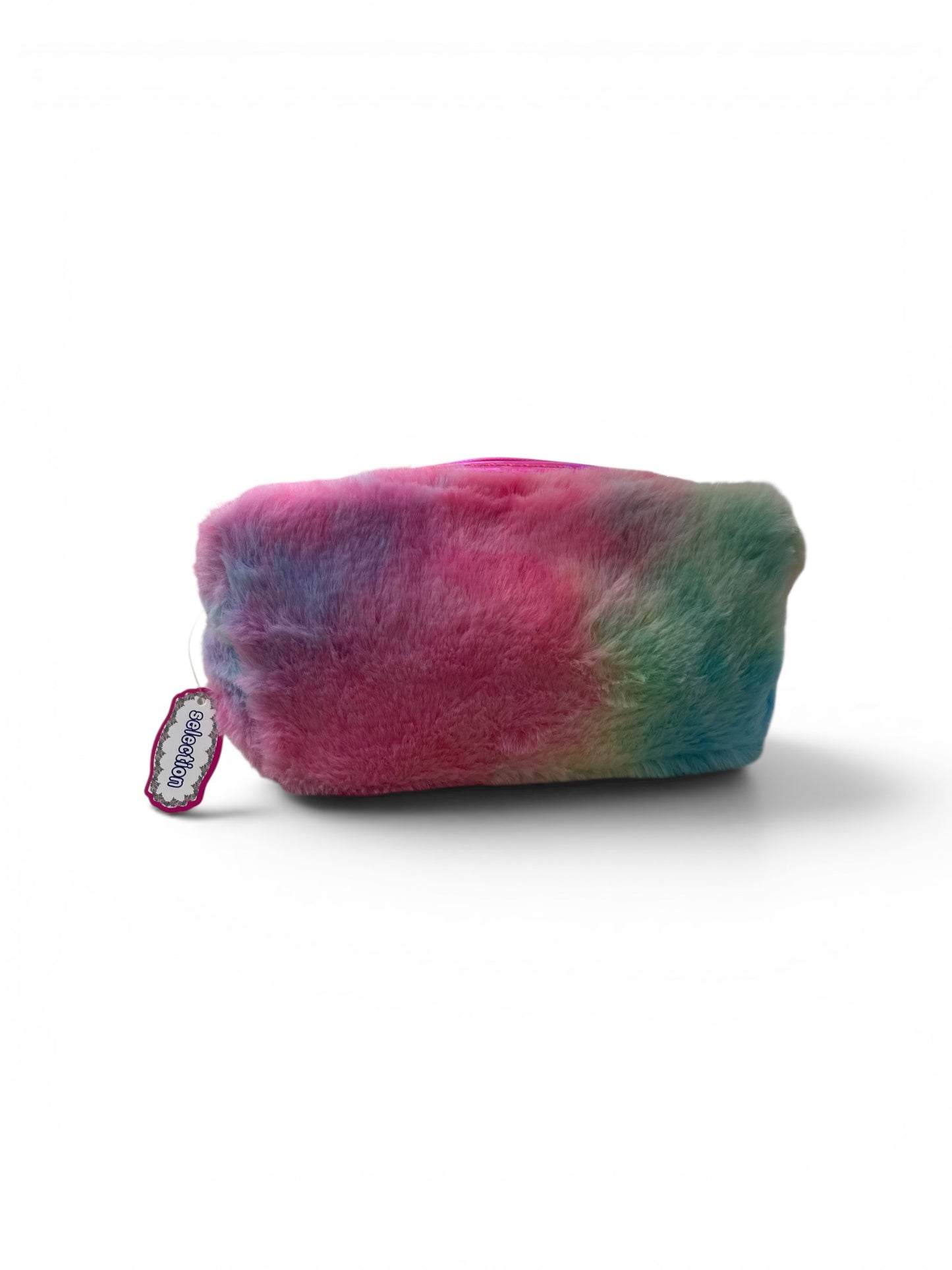 Pastel Fluffy Glitter Makeup Bag