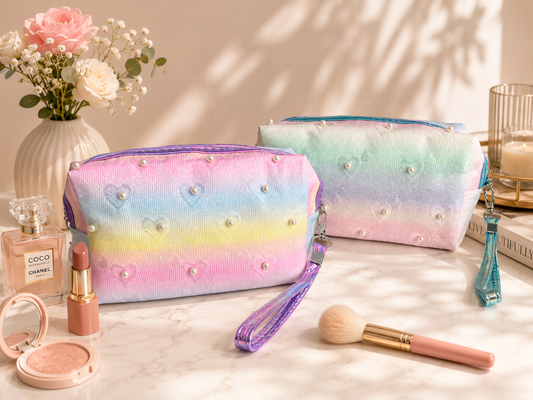 Pastel Pearl Makeup Pouch