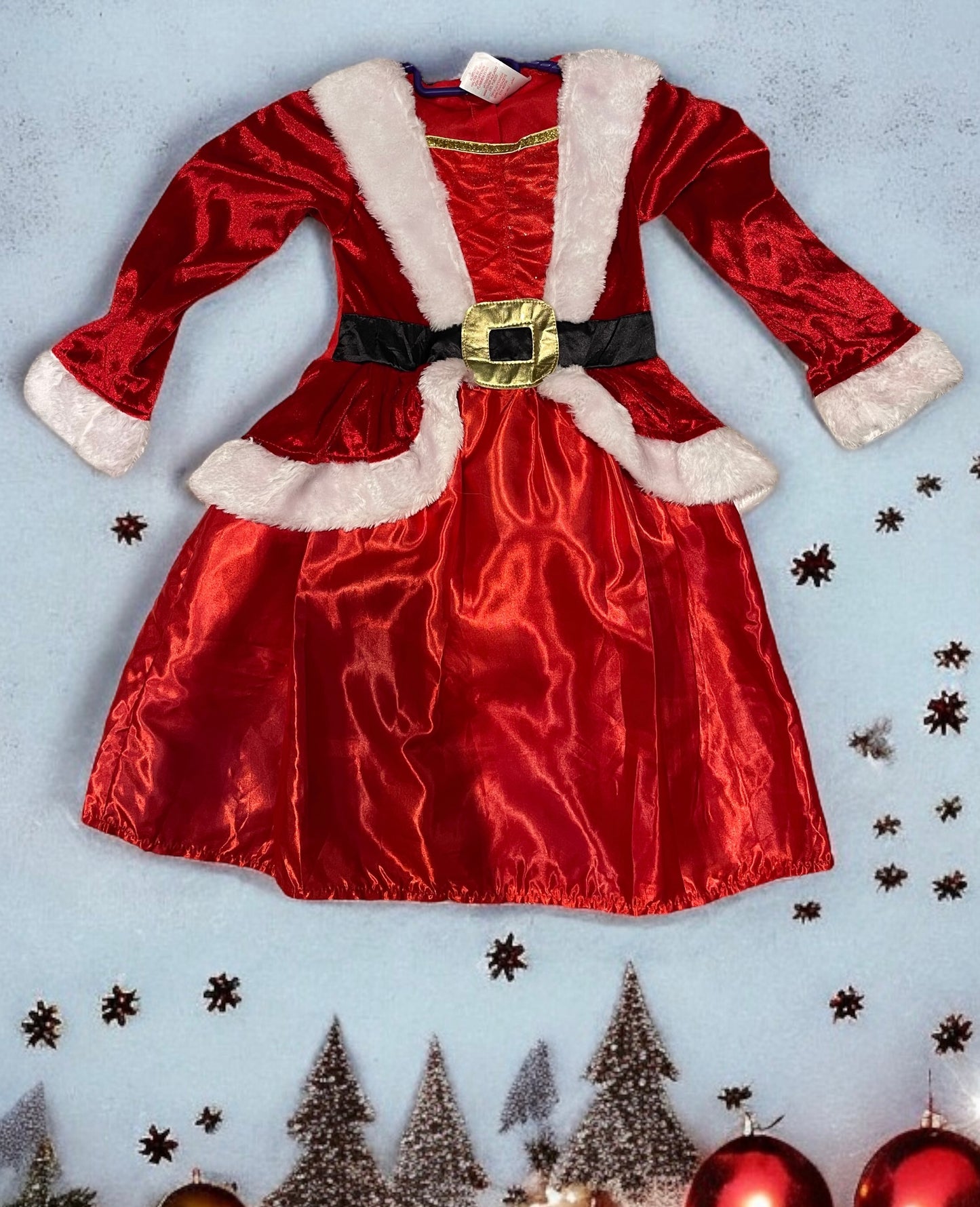 Santa Dress For Girls Christmas New Year Costume - 5 Years