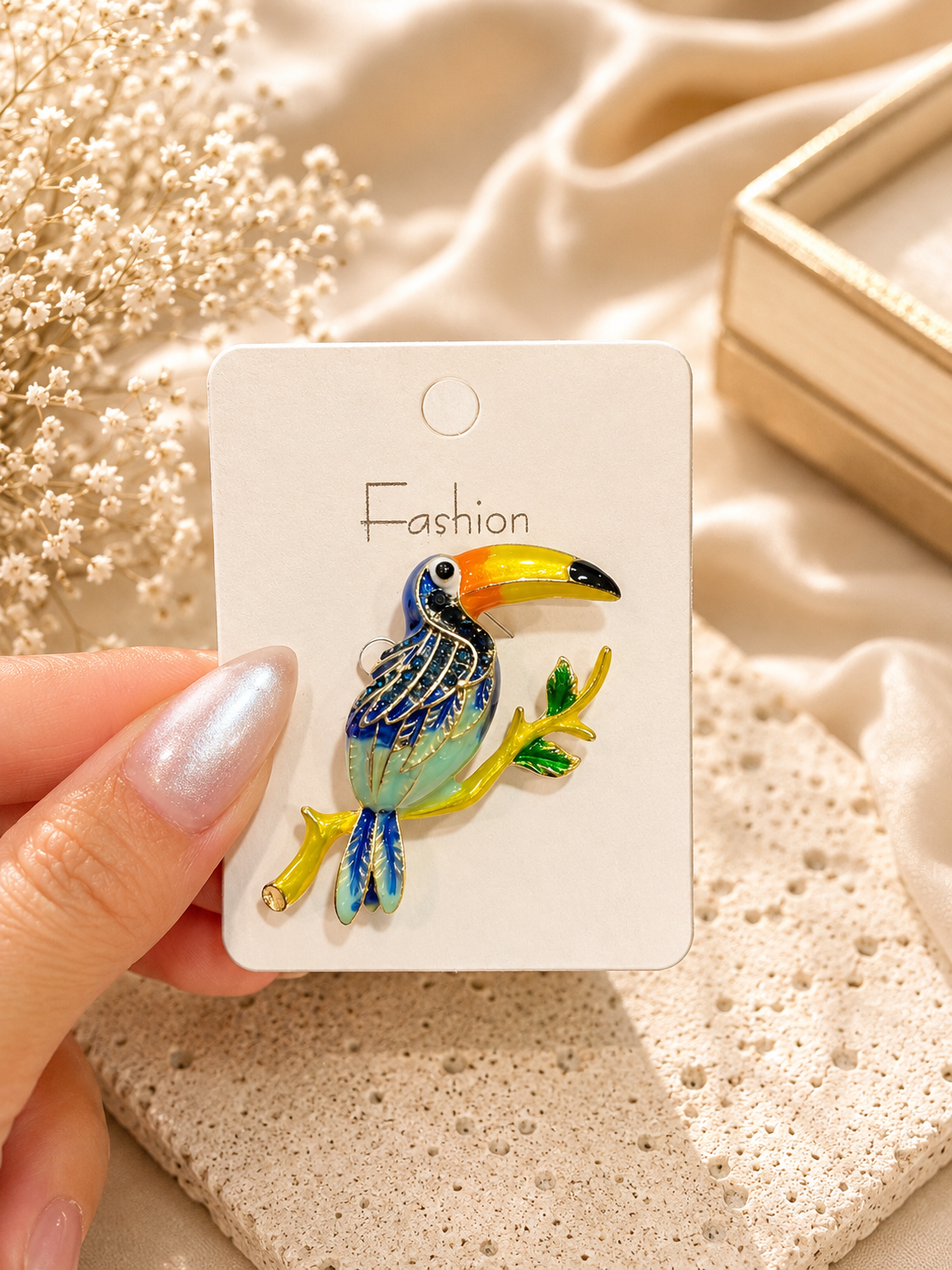 Statement Animal & Bird Crystal Brooch – Multiple Styles