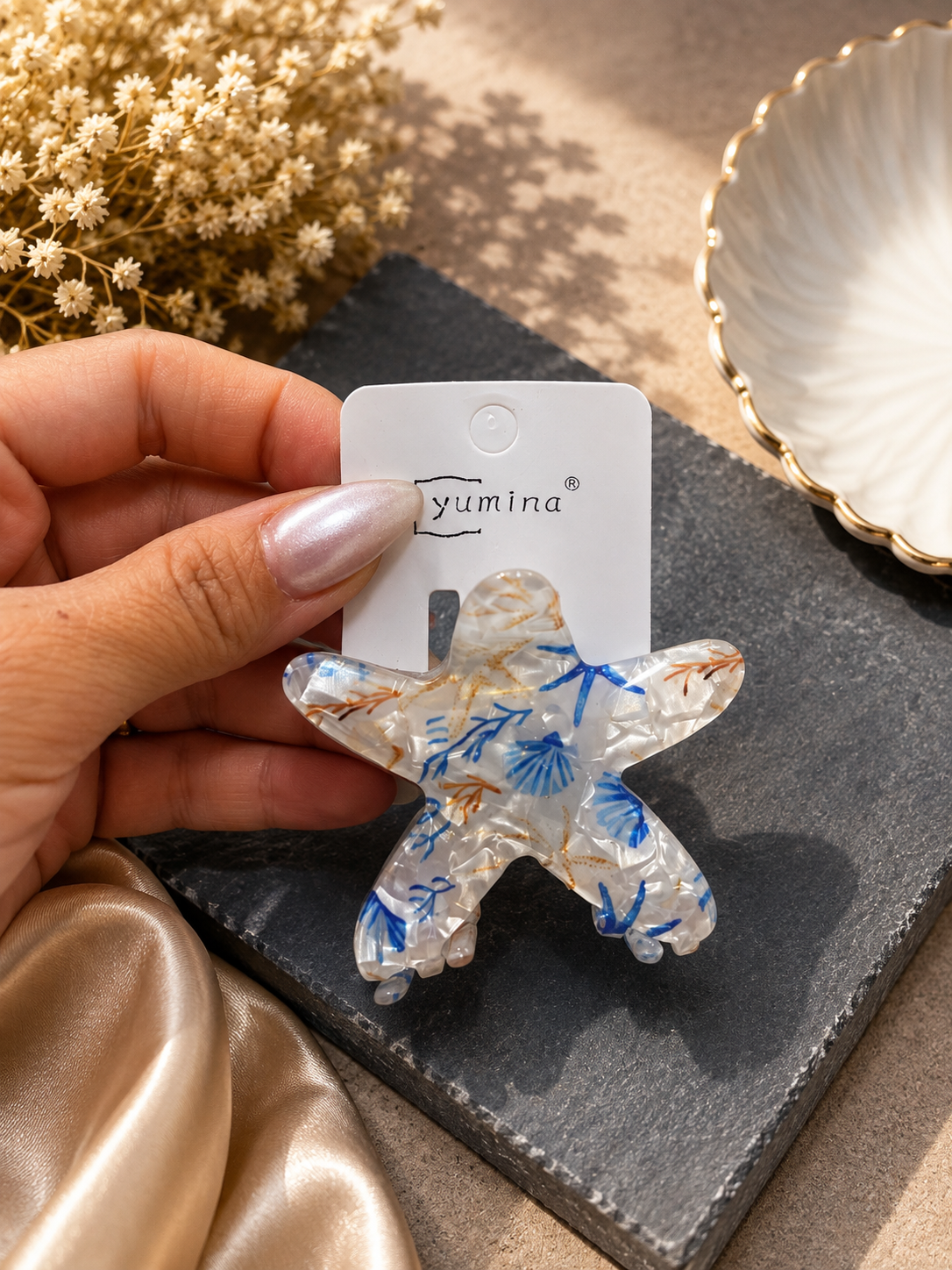 Starfish Hair Clip – Colorful Sea-Inspired Design