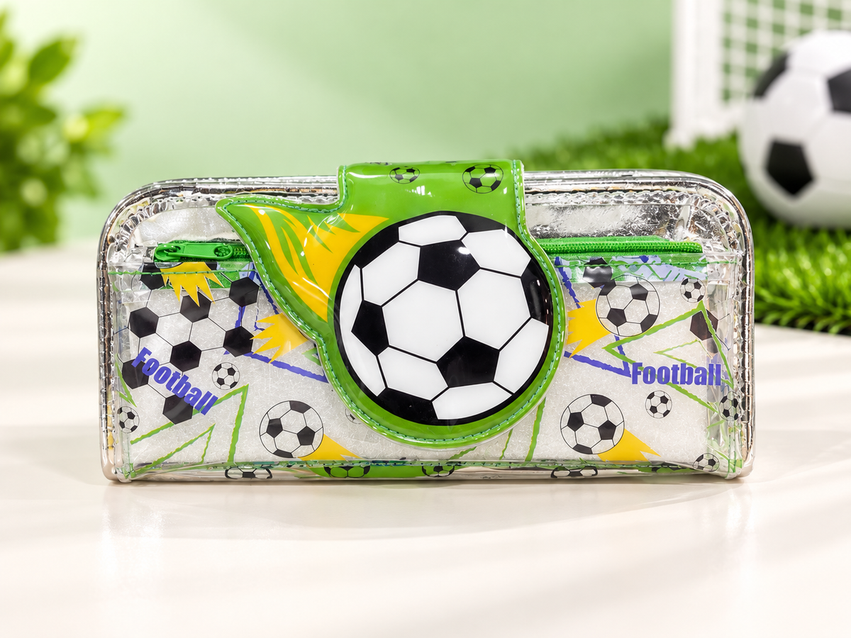 Kids’ Glitter Pencil Case – Mermaid, Butterfly & Football Designs