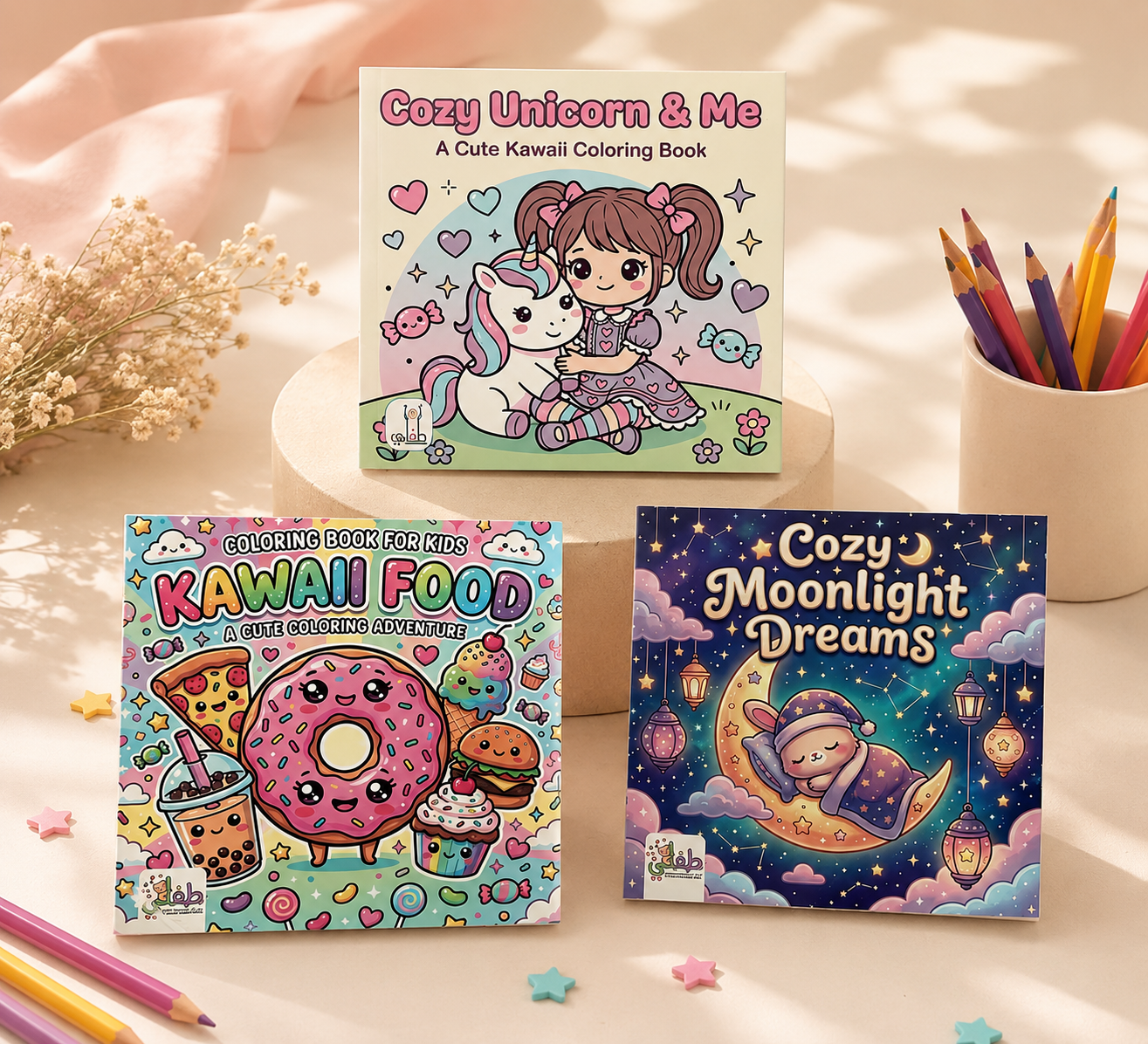 Cozy Kawaii Coloring Book