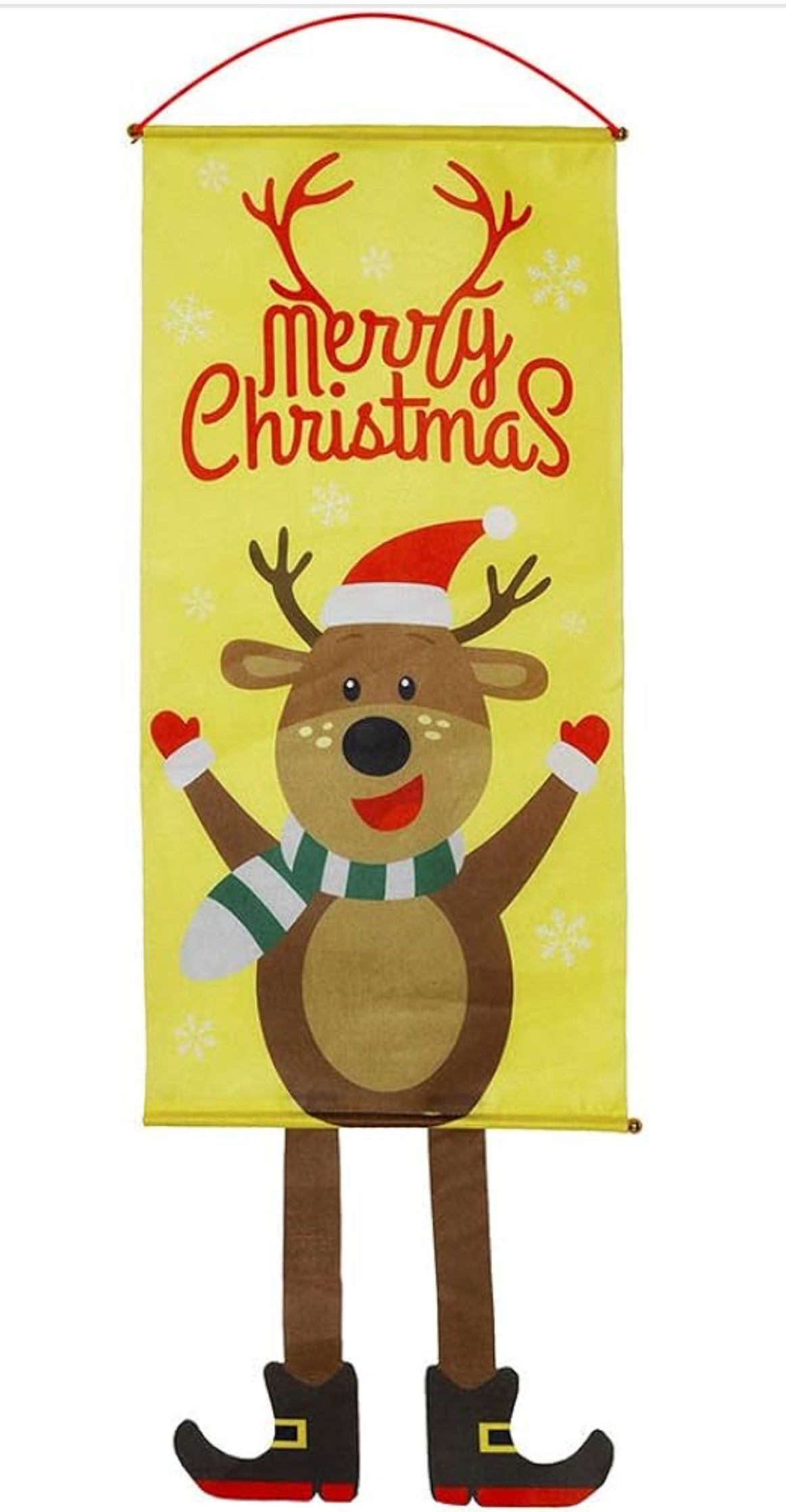 Merry Christmas Santa Claus Banne Home Decoration Party Supplies Elk Snowman Window Hanging Door Hanging Ornament Festival Gifts