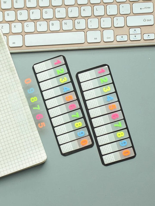 Number Print Index Sticky Note