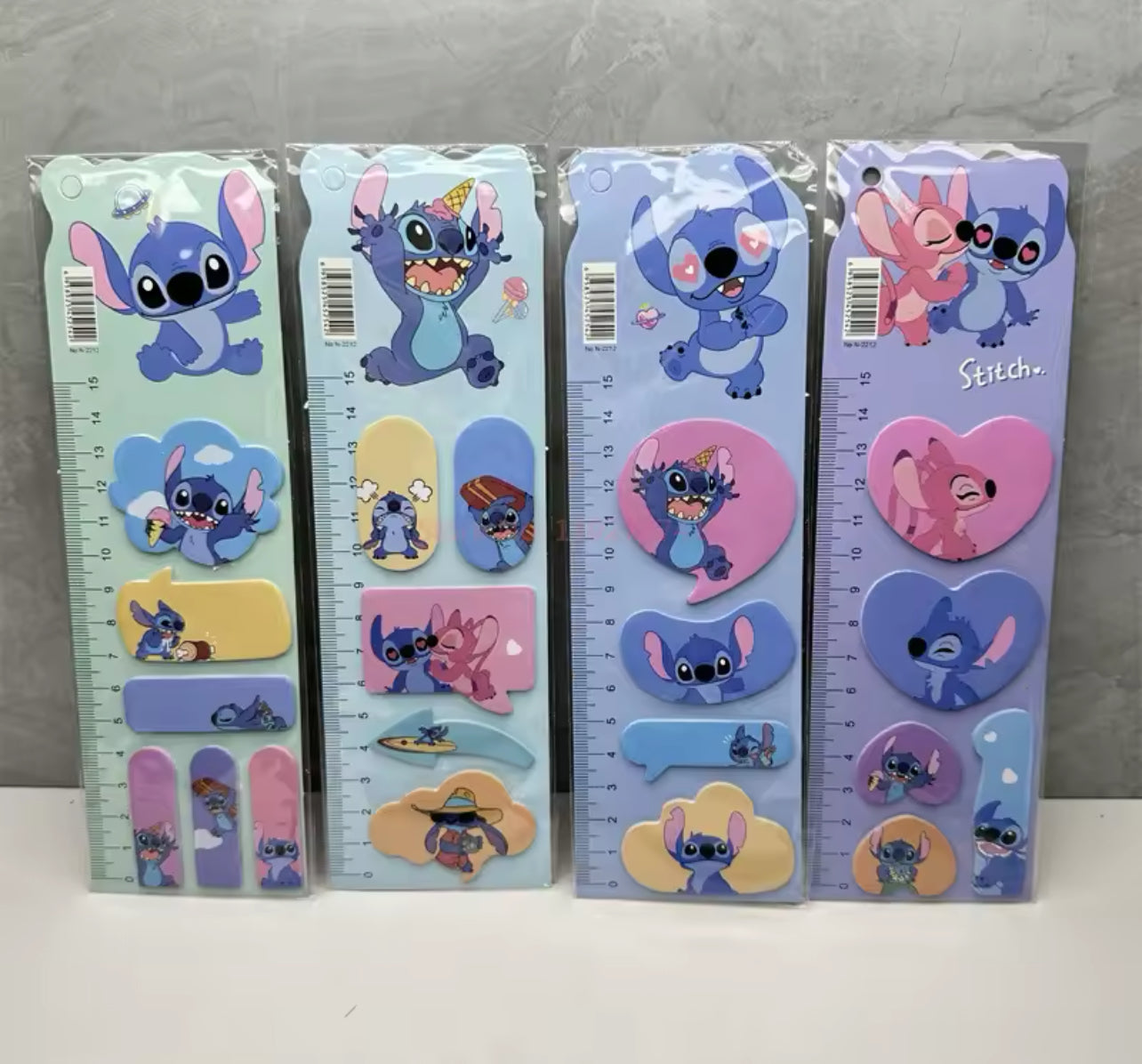 Disney Stitch note paper Sticky Note cartoon pocket sticker Lilo and Baby cute bookmark paper stationery