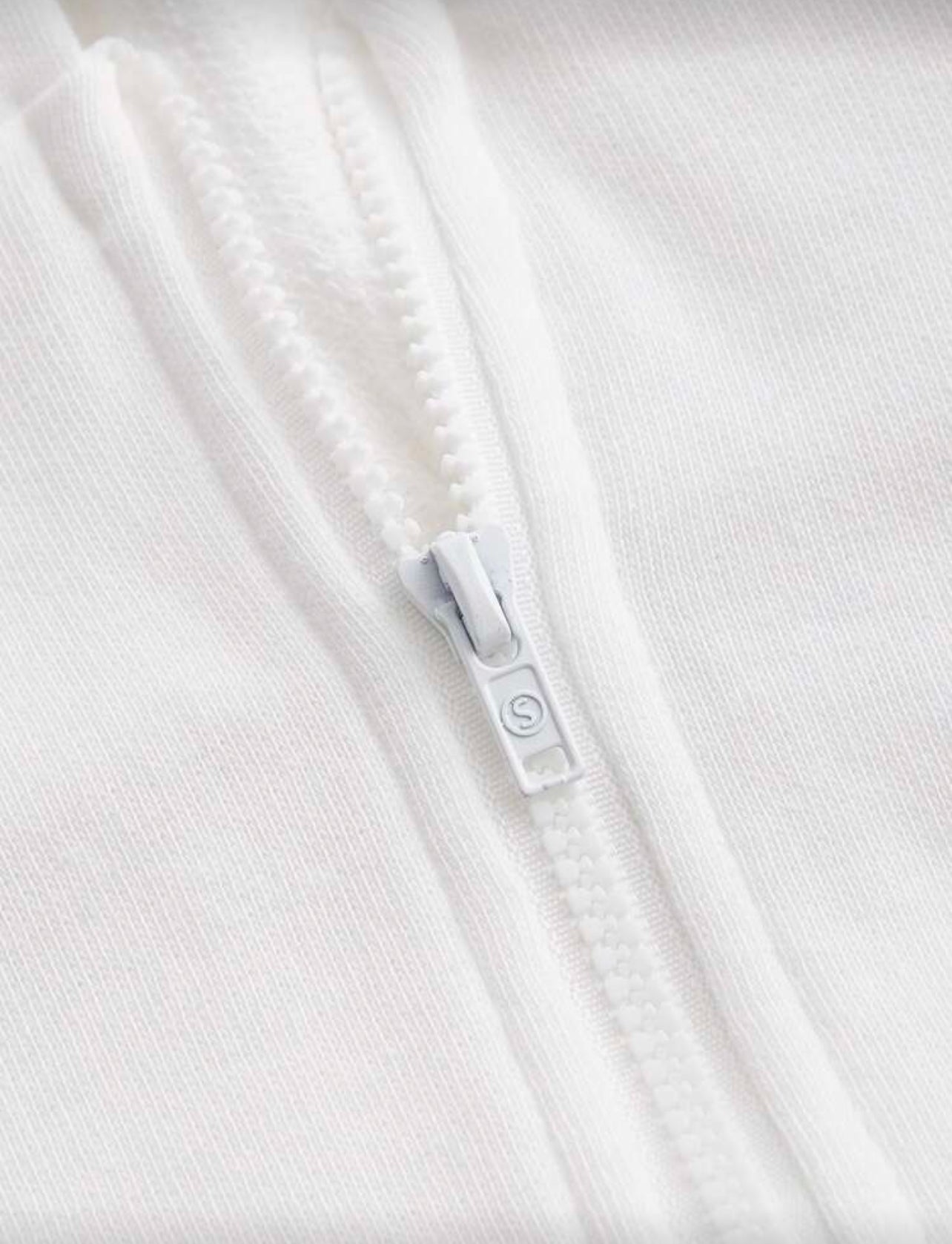 SHEIN EZwear Drop Shoulder Heathered Knit Zip-Up Hoodie - Medium