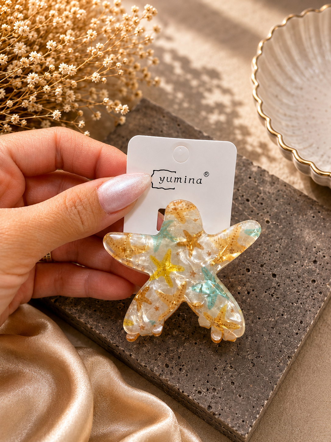 Starfish Hair Clip – Colorful Sea-Inspired Design