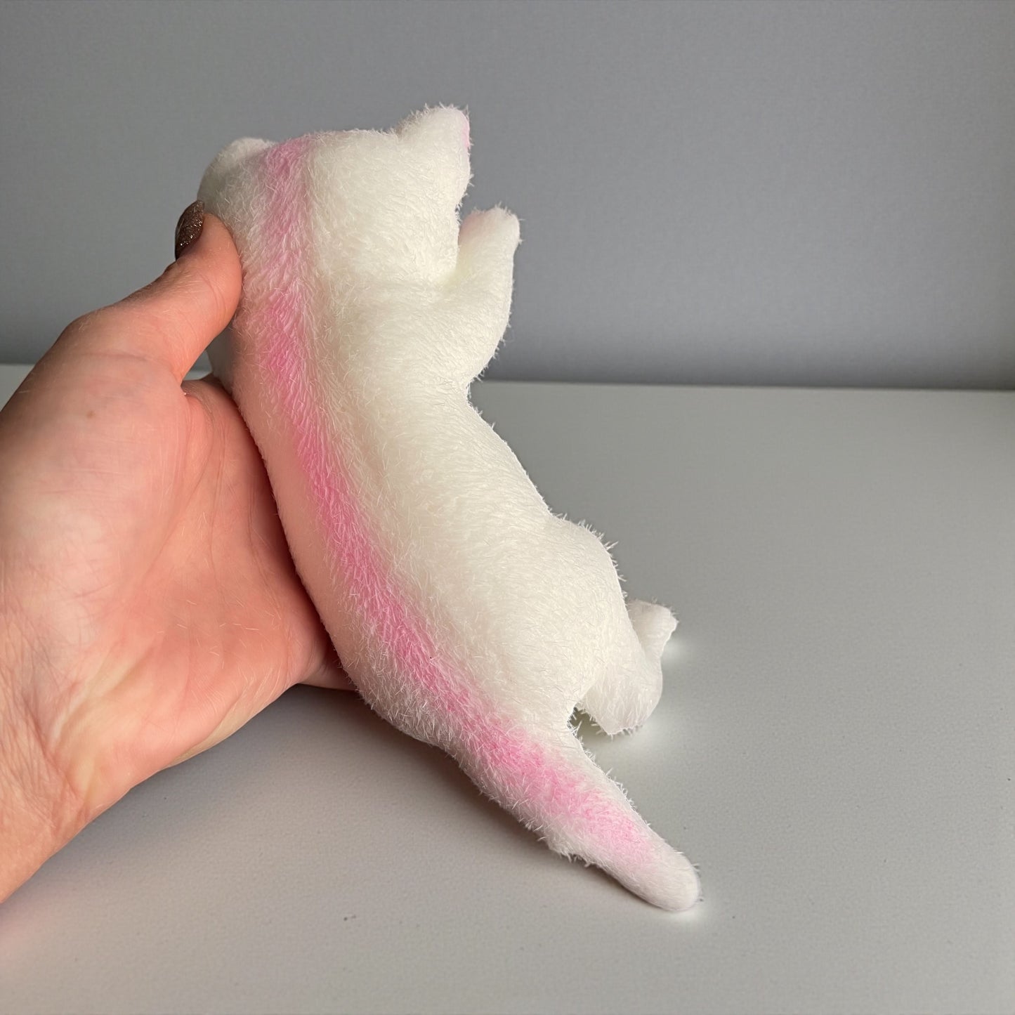 Cute Taba Squishy Cat Fluffy Sticky Realistic Cat Stress Relieving Toy Simulation Cats Doll Squeeze Gift for Kids Adults