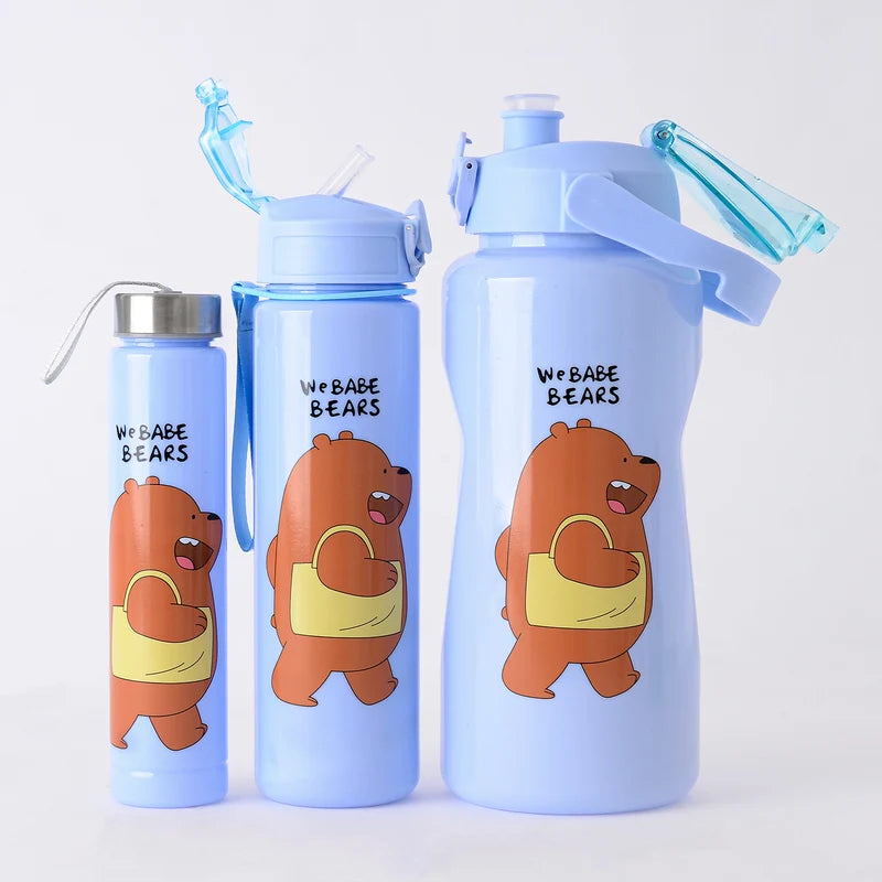 We Bare Bears Water Bottles – Set of 3 Sizes