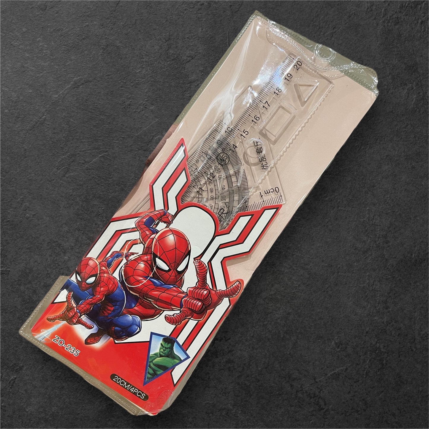 4PCS/Set Drawing Ruler Measurement Geometry Triangle Ruler Straightedge Protractor variety Rulers School&Office Stationery